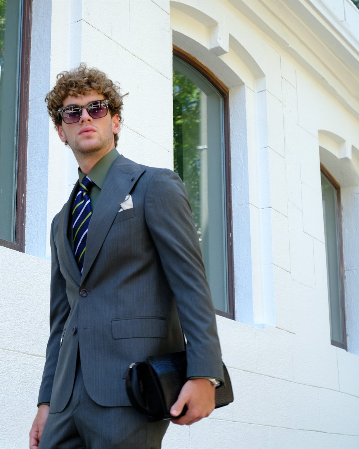 City Grey Suit – by the window